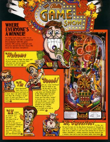 Game Show Pinball Machine