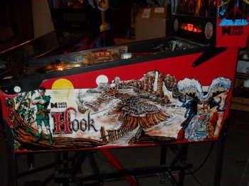 Hook Pinball Machine with the Topper