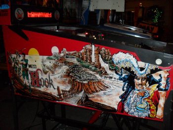 Hook Pinball Machine with the Topper