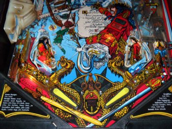 Hook Pinball Machine with the Topper